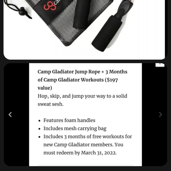 Camp Gladiator jump rope - Picture 5 of 5